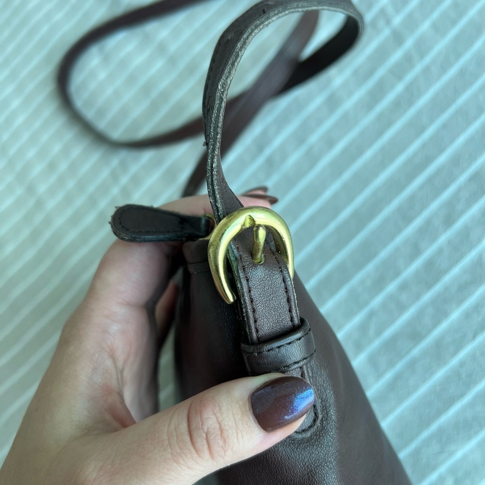 Vintage Coach 4107 SoHo Mini Basket Bag in Mahogany & Brass Hardware - Picture 6 of 10